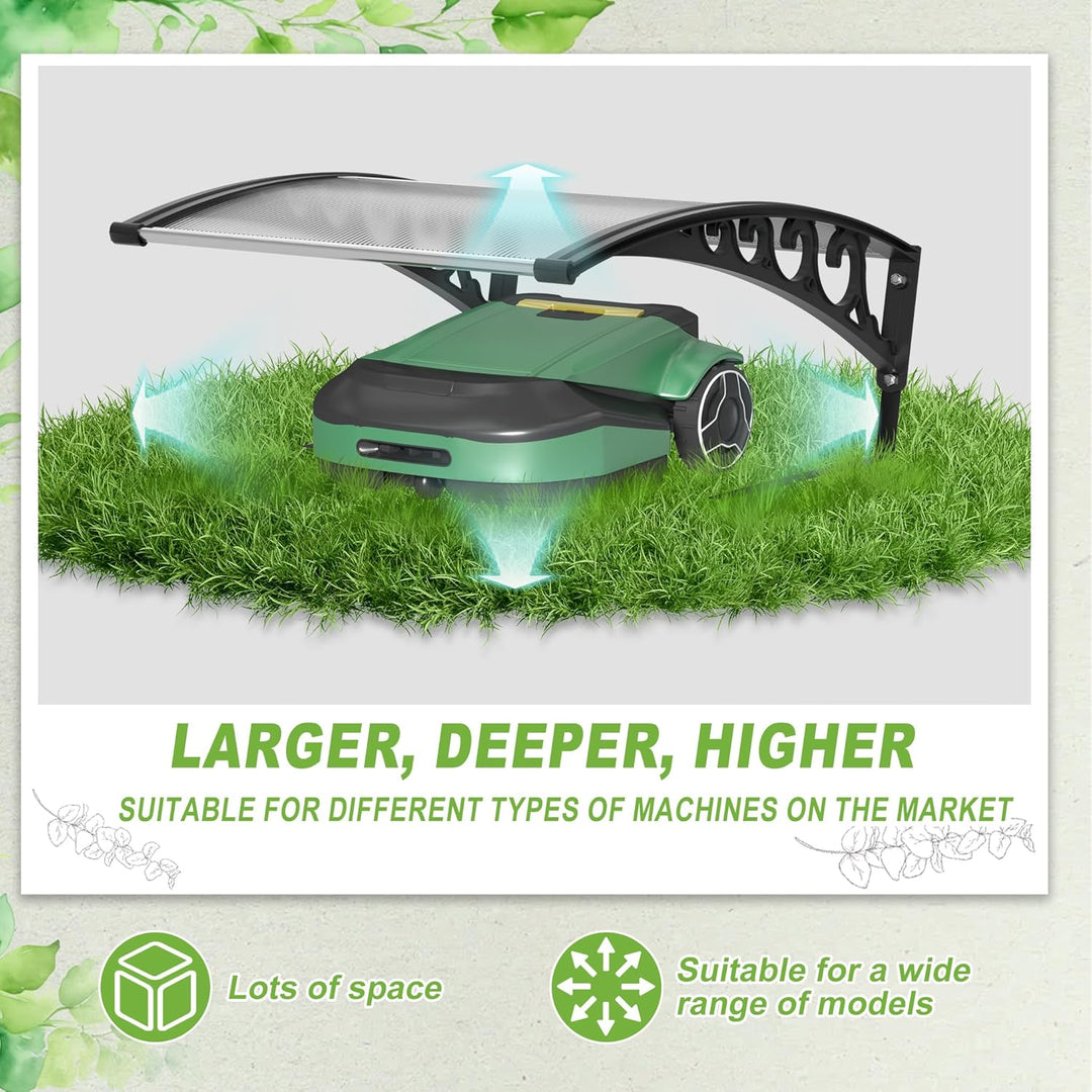 UISEBRT Mähroboter Garage Carport für Rasenmäher Roboter, Überdachung Carport Bausatz für Rasenrobot