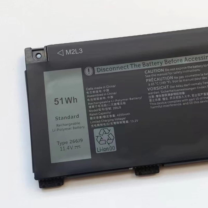 PUGASR 266J9 Laptop Akku Kompatibel mit Dell G3 15 3500 3590 3790 G5 15 5500 SE 5505 Inspiron 5490 I