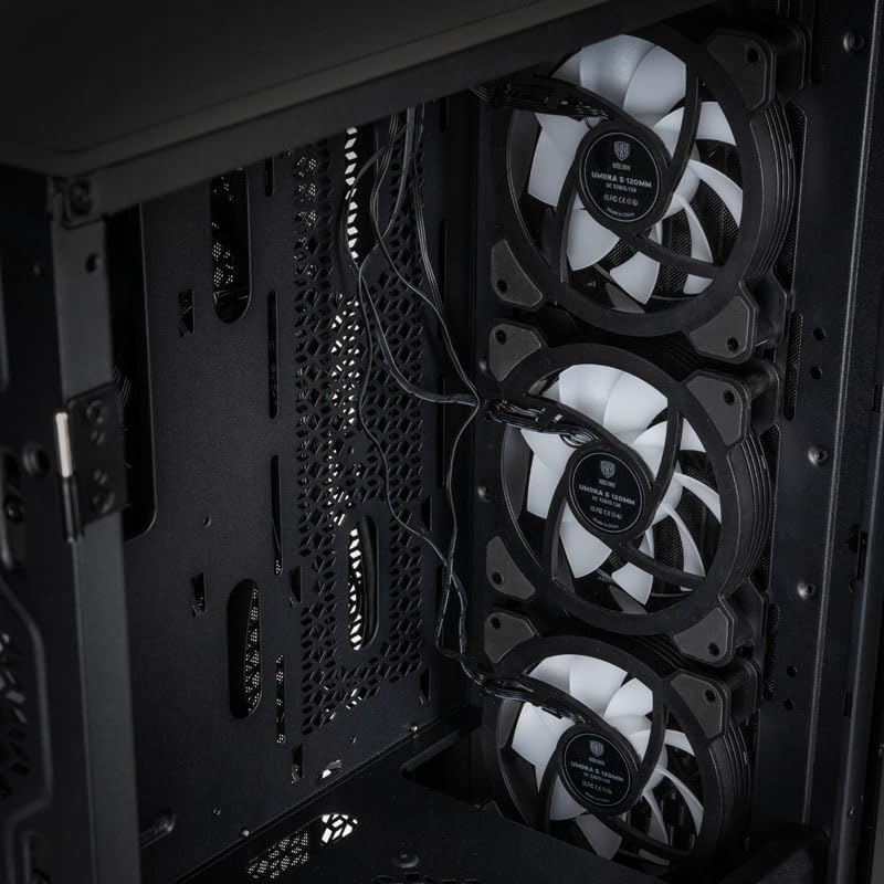 Kolink Unity Lateral ARGB PC-Gehäuse, Vier ARGB-Lüfter, Scharniertür Gehärtetes Glas, 410 mm GPU-Fre