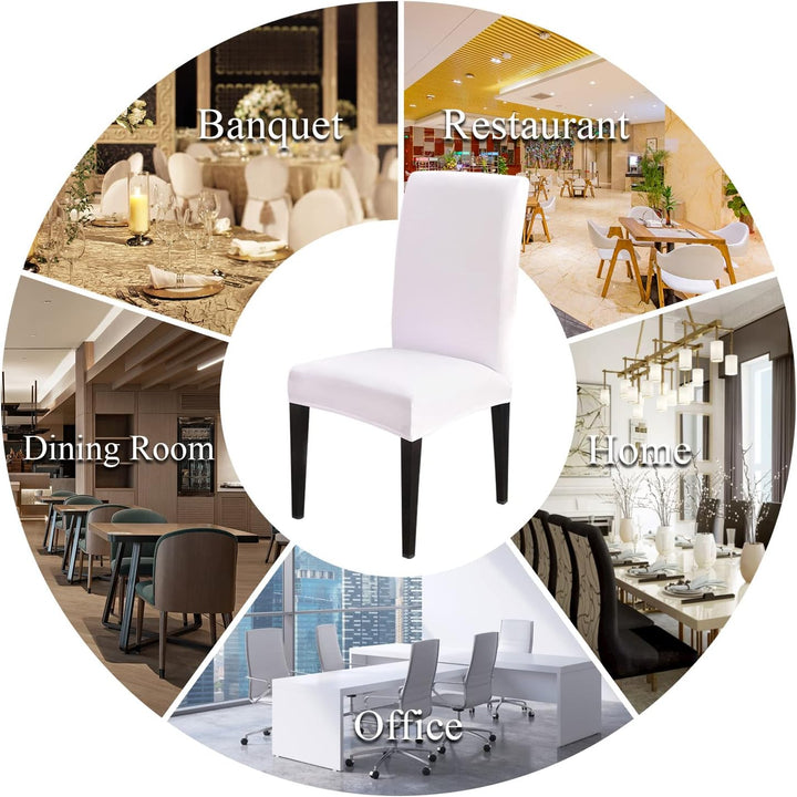Lydevo Stuhlhussen 6er Set Stretch Moderne Stuhlhussen für Esszimmerstühle Stuhlhussen für Schwingst