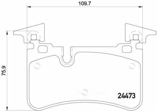 HELLA PAGID 8DB 355 014-811 Bremsbelagsatz - T1896 - Dicke/Stärke: 14.8mm - Bremssystem: Brembo - ni