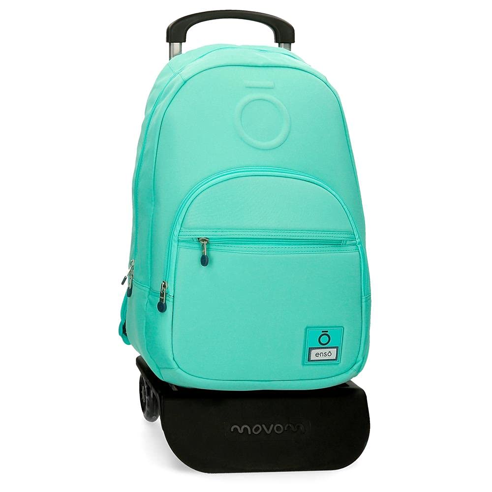 Enso Basic Rucksack mit Trolley Grün 32x46x15 cms Polyester für 15,6"-Laptop 22.1L Türkis Rucksack +