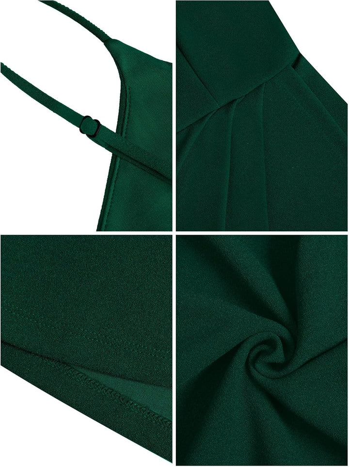 Missufe Damen Sommerkleid Cocktailkleid Partykleid Wickelkleid Elegant Festliche Minikleid Bodycon Ä