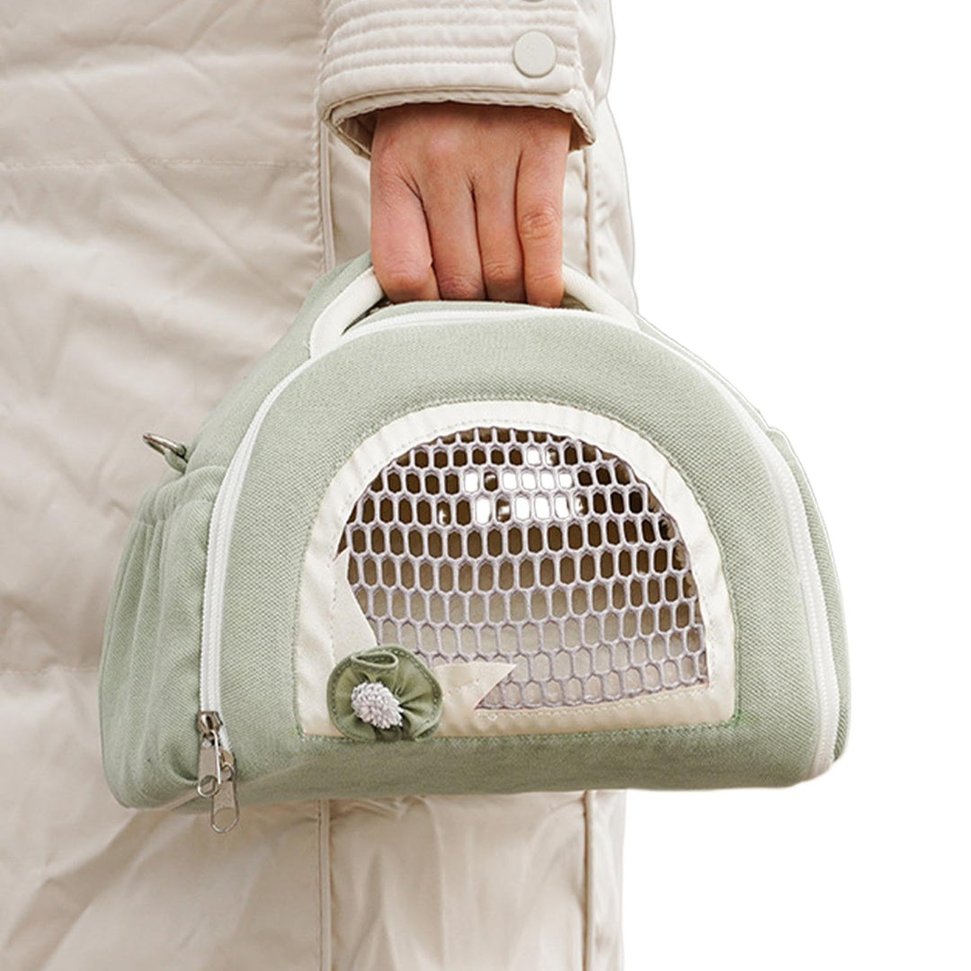 Hamstertasche zum Mitnehmen – Igel Outdoor kleine Tasche | Reissverschluss, atmungsaktiver Hamster-T