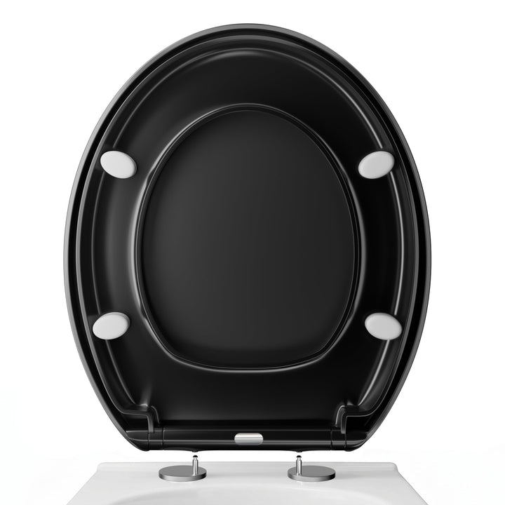 WC-Sitz Soft Close, Soft Close WC-Sitz mit Schnellverschluss für einfache Reinigung, Standard-Klo-To