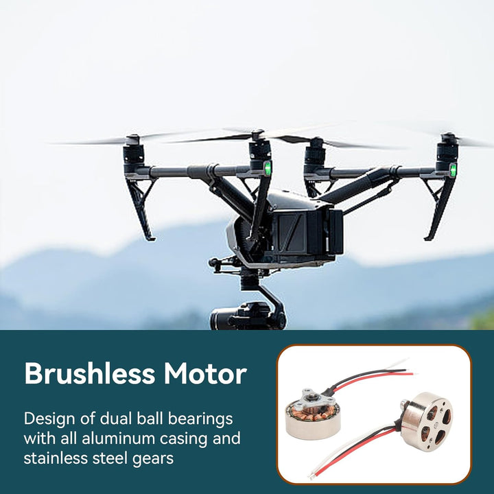 Mini RC Quadcopter Drohnenmotor, 4 Stück 7,4 V 0,3 A 0,5 Ω 18x7mm/0,71x0,28 Zoll Micro 1503 Bürstenl