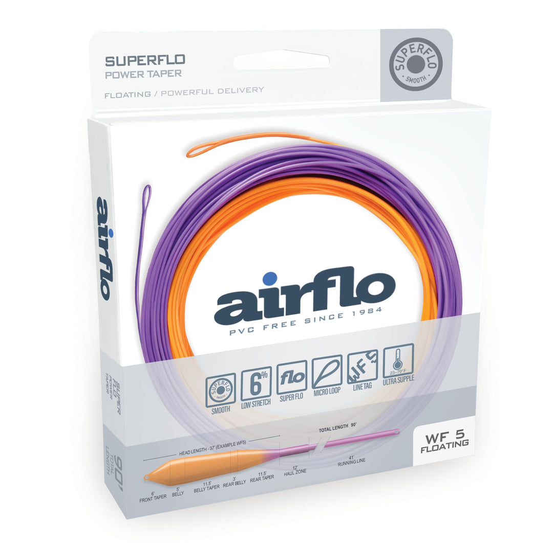 AIRFLO Superflo Power Taper Schwimmende Fliegenschnüre WF3F, WF3F