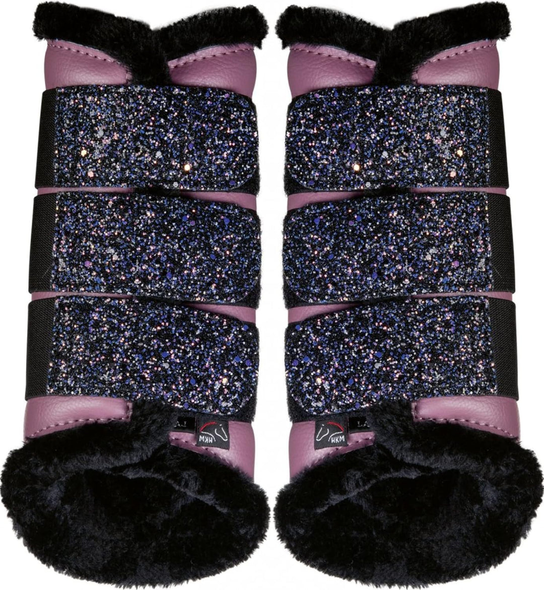 HKM Sparkle Gamaschen Schwarz XL