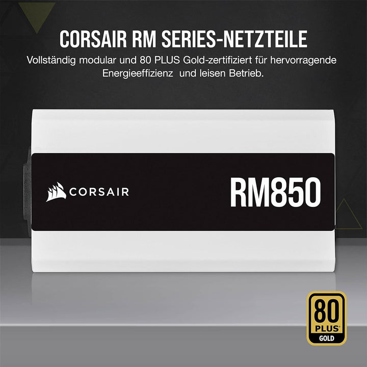 Corsair RM850 (2021), RM Series, 850 Watt 80 Plus Gold Vollmodulares ATX-Netzteil (Drei EPS12V-Ansch