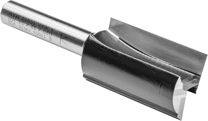 ENT 11003 Nutfräser HW, Schaft (S) 8 mm, Durchmesser (D) 20 mm, NL 32 mm, SL 32 mm, GL 64 mm, mit Ha
