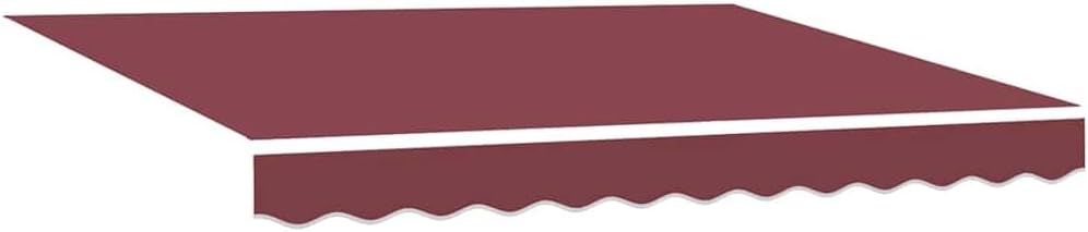 vidaXL Markise Automatisch Weinrot 300x250 cm 300 x 250 cm Burgunder und Weiss, 300 x 250 cm Burgund