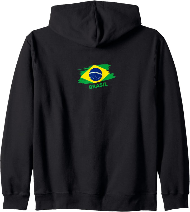 Flagge Brasilien Kapuzenjacke