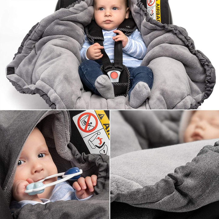 Zamboo Einschlagdecke für Babyschale und Kinderwagen - praktische Alternative zum Baby Winter-Fusssa