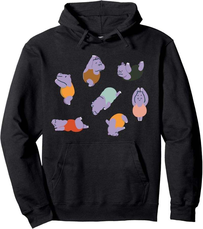 Baby Hippo Swimmer Pullover Hoodie