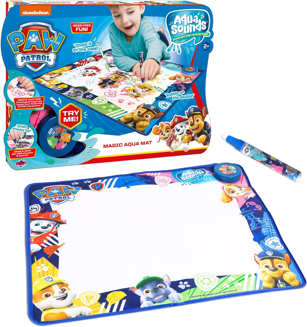 PAW PATROL Aqua Sounds Magische Matte Wasserzeichnung, Charakter &amp; Szene enthüllen, Macht Geräusche,