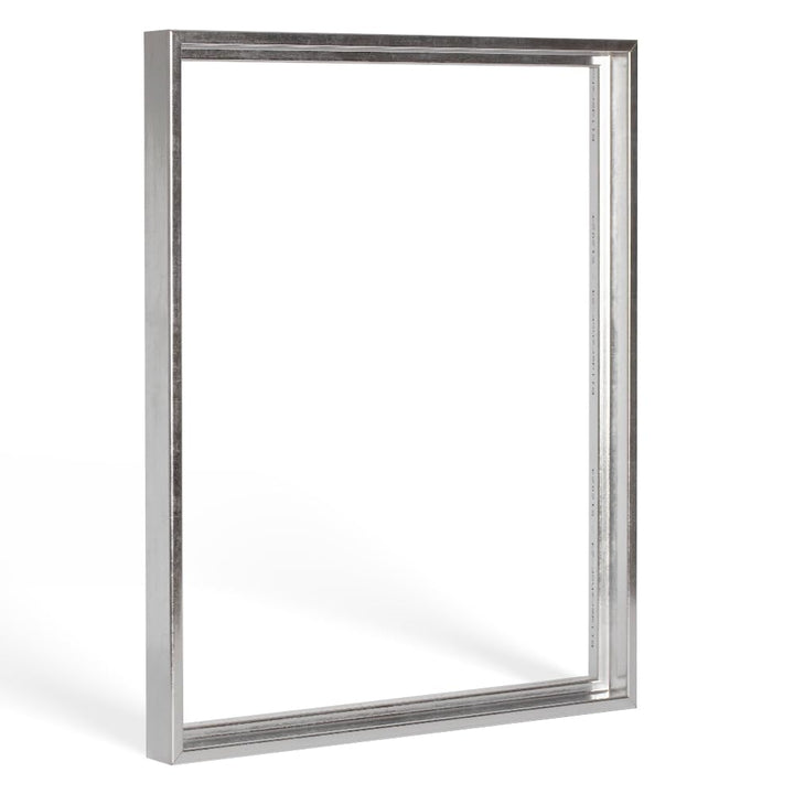 Bildershop-24 Schattenfugenrahmen Lemgo für Keilrahmenbilder und Leinwände 80x100cm Silberglanz Vint