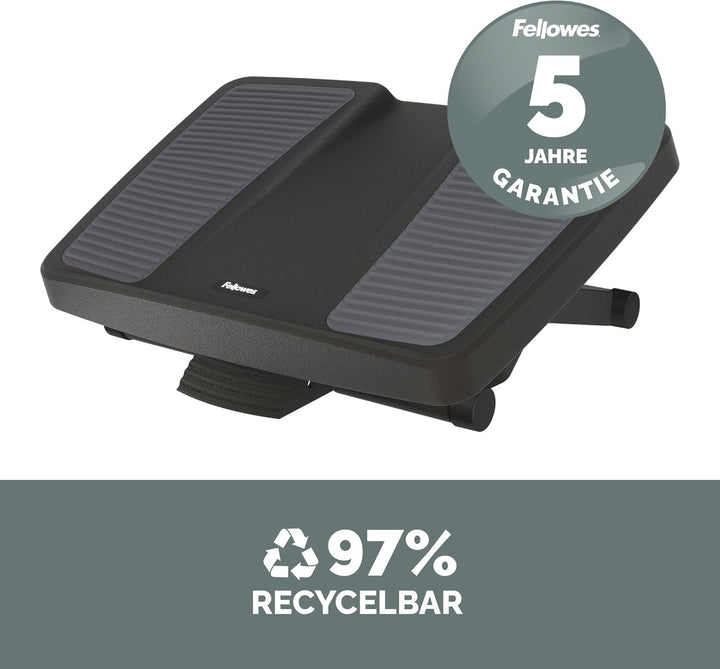 Fellowes 8067001 Fussstütze Professional Series Profi verstellbar mit frei beweglicher Plattform, sc
