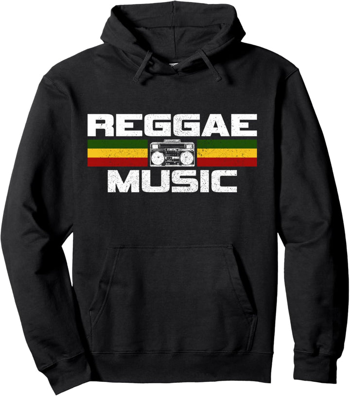 Reggae Musik Rastafari Rasta Jamaika Geschenk Pullover Hoodie