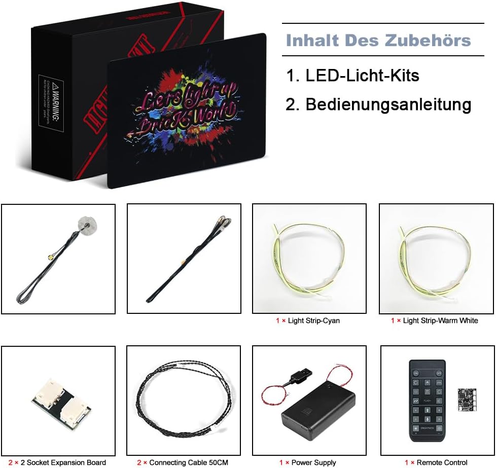 Fernbedienung Licht-Kit für Lego 21340 Ideas Tales of The Space Age (Kein Lego-Modell), Led Beleucht