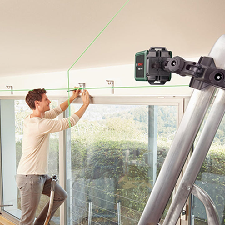 Bosch Home and Garden Bosch Kreuzlinienlaser Quigo Plus mit Stativ (einfaches Ausrichten in gleichen