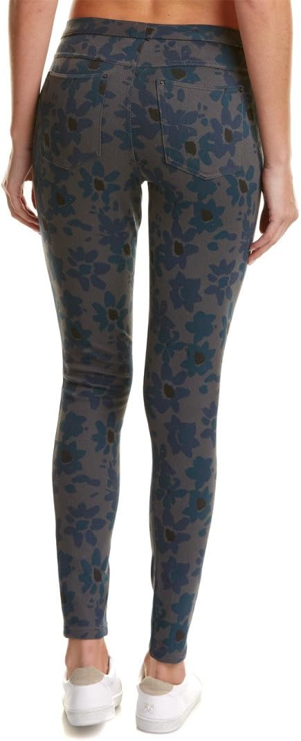 HUE Women's Original Jean Leggings, Gray Floral