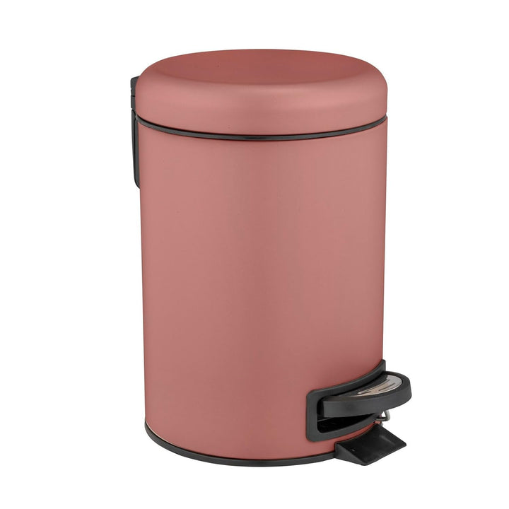 WENKO Treteimer Leman, 3 Liter, mit herausnehmbarem Einsatz, aus lackiertem Stahl, 17 x 25 x 22,5 cm