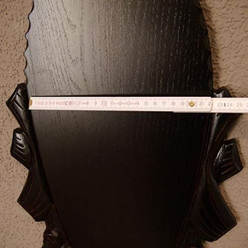 Trophäenschild geschnitzt sehr gross Rothirsch Geweih Hirschgeweih AF H55 cm