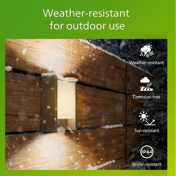 Philips myGarden Arbour LED Wandaussenleuchte, Aluminium