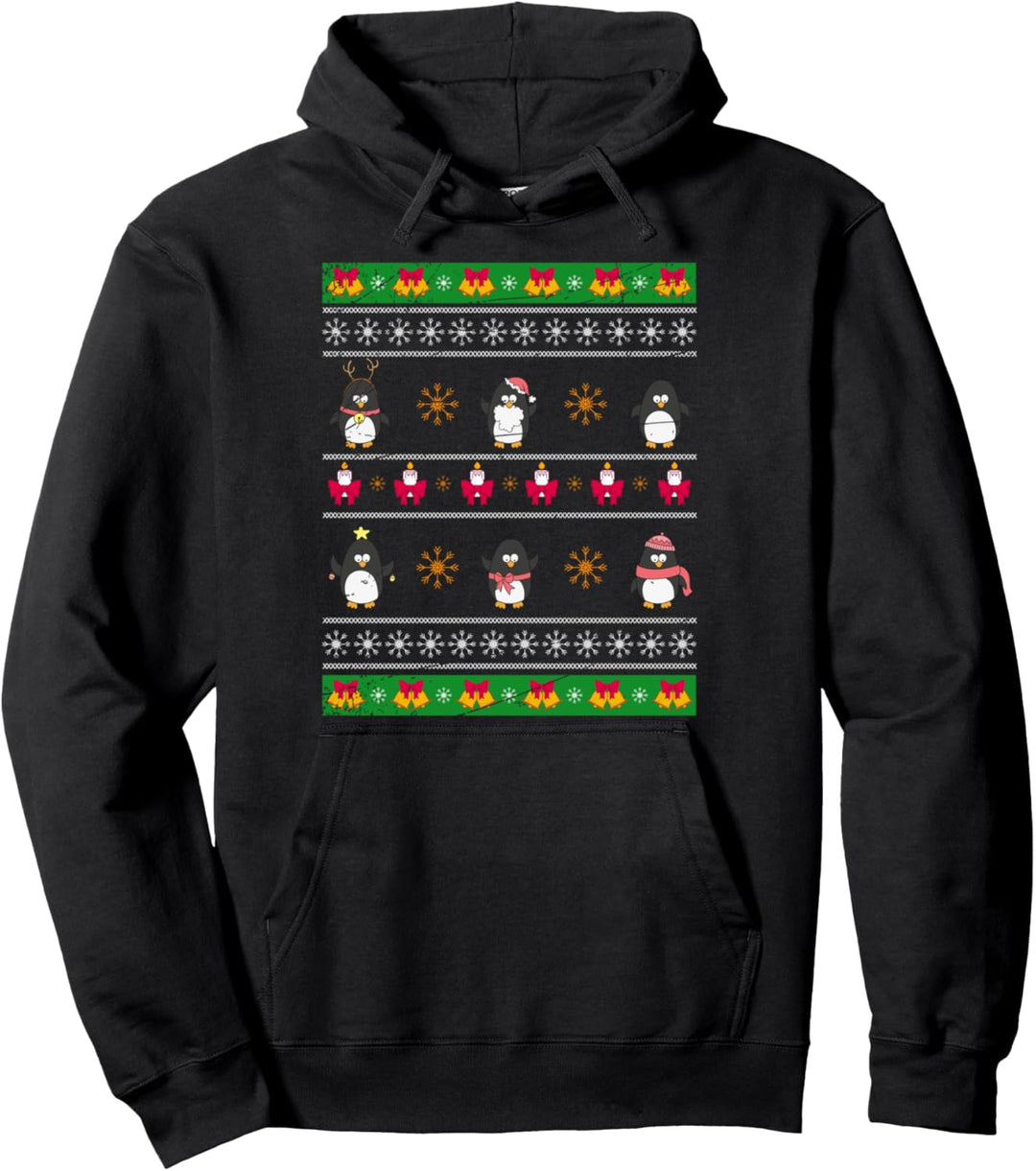 Weihnachts Geschenk Zoo Tierpfleger Ugly Christmas Pinguin Pullover Hoodie