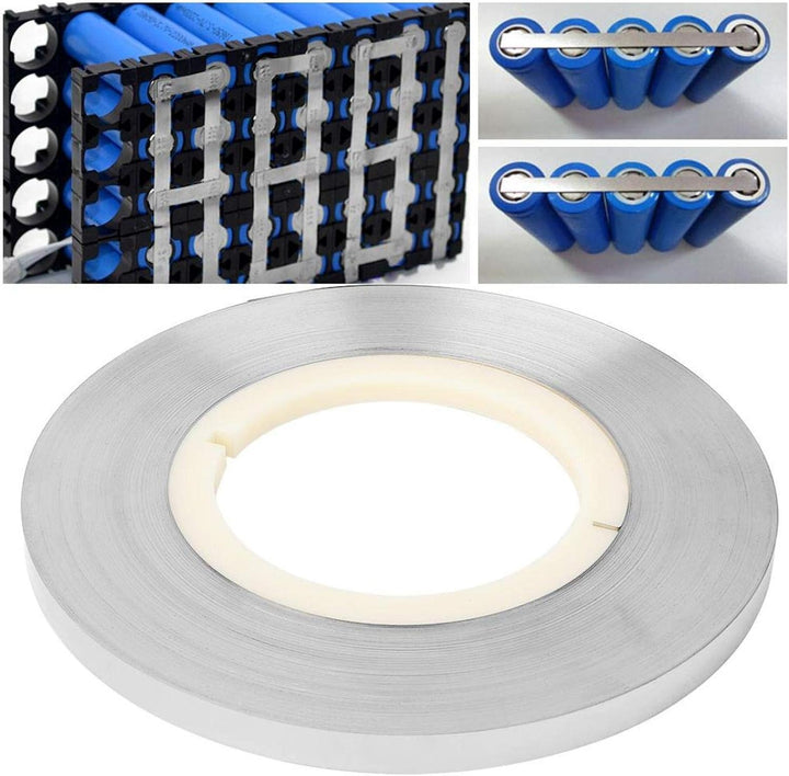 0,15 mm Nickelstreifen-Stahl-Vernickelungsband Batteriepunktschweissband 1 kg für den Batteriebau(0.
