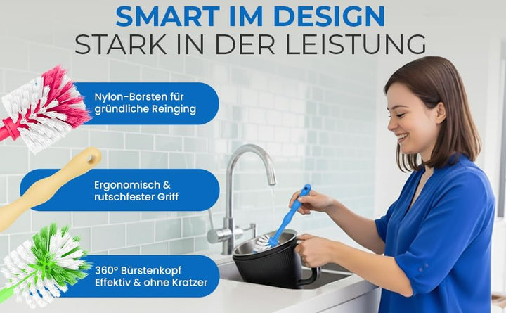 Premium Universal Reinigungsbürste kompatibel für Thermomix TM7,TM6,TM5&amp;Bosch Küchenmaschine Made in