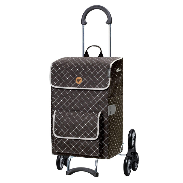 ANDERSEN Einkaufstrolley - Treppensteiger Scala Shopper Tamo anthrazit 51 L Reflektor,Thermo, leicht