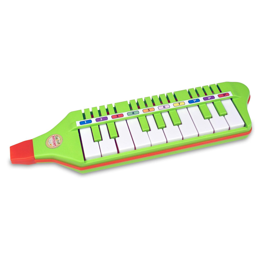 Bontempi | Green Melodica, Blasharmonika mit 10 Tasten (C-E) 310mm, Musikalisches Spielzeug für Kind