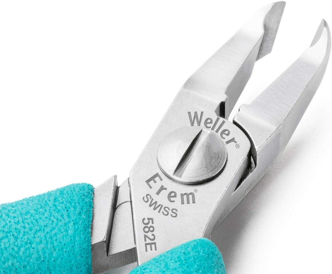 Weller EREM 582E Präzisions-Seitenschneider mit Hochpräzisen Schraubsystem für Leichtes Betätigen Oh