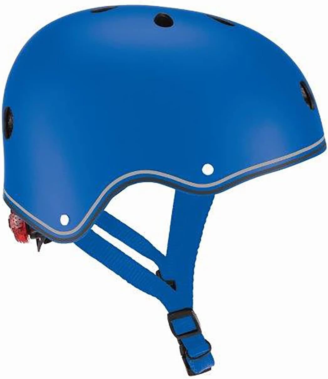 Globber Unisex Jugend Helm Primo Lights, blau, one Size