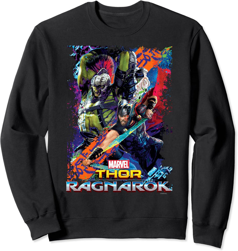 Marvel Thor Ragnarok Hulk Neon Pop Poster Sweatshirt