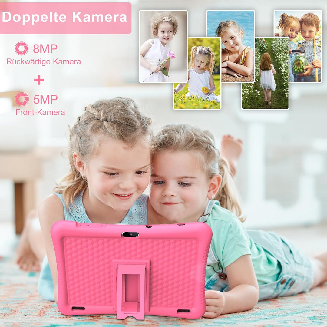 Semeakoko Kinder Tablet 10 Zoll Android 13, Kids Tablet Quad Core Processor 1.6GHz, 3GB RAM/32GB ROM