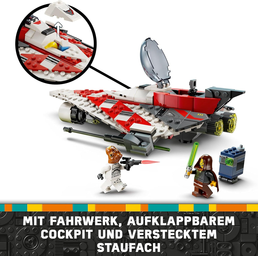 LEGO Star Wars Jedi Bobs Sternjäger, Bauspielzeug, Spielzeug-Sternenschiff Steinen, beliebter Charak