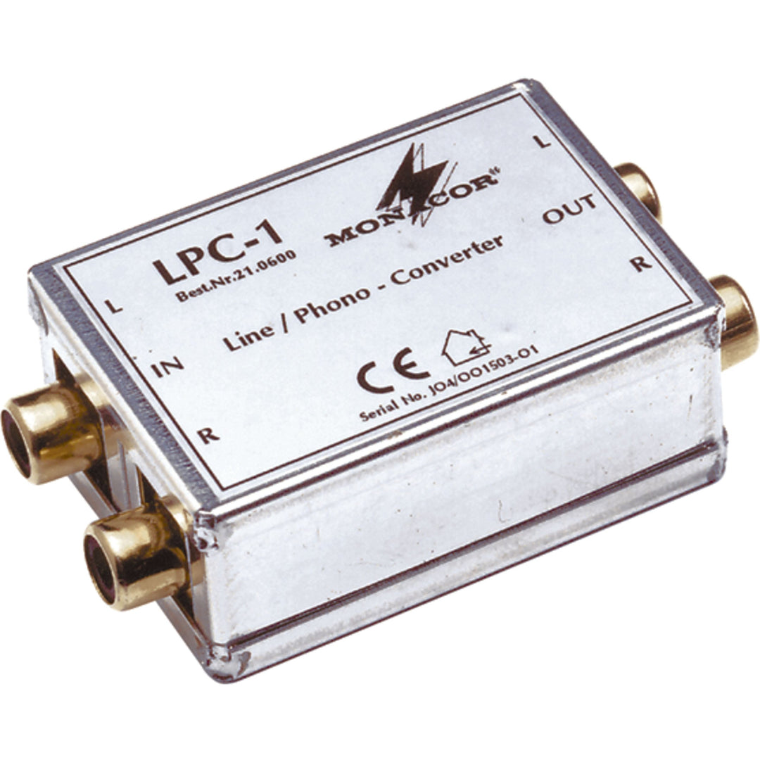 MONACOR LPC-1 Line-Phono-Adapter, Silber
