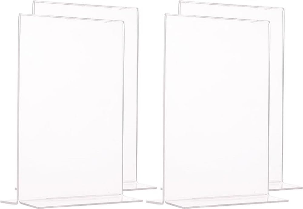 SIGEL TA226 Tischaufsteller gerade, für A6, 10 Stück, glasklar Acryl, garantiert UV-beständig 10 Stü