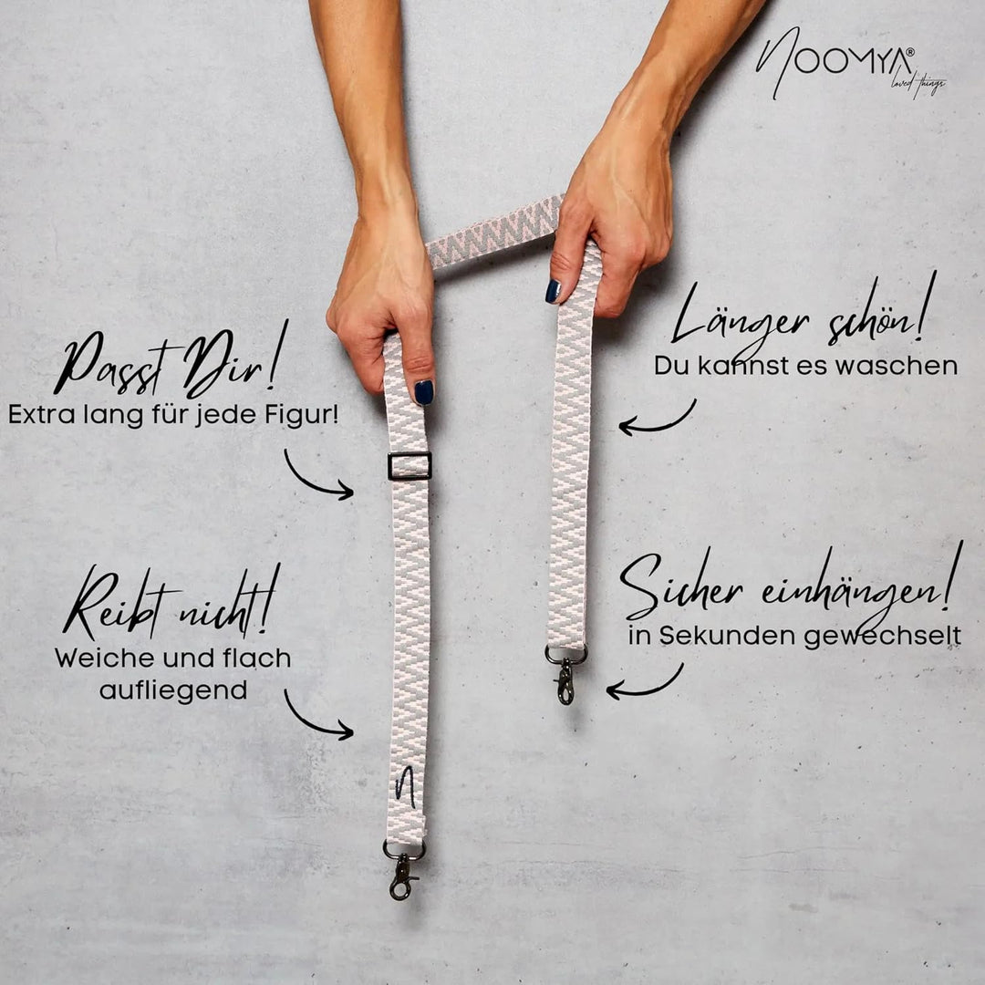 NOOMYA breite Handykette – Handyband universal zum Umhängen mit Adapter, Handy Band verstellbar & ab