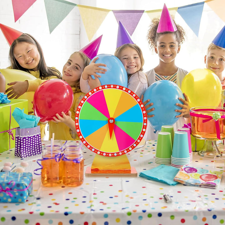 Yardwe Tisch-Preisrad Glücks- Bearbeitbares Rotierendes -Spiel Für Karneval Party Messe Urlaub Spiel