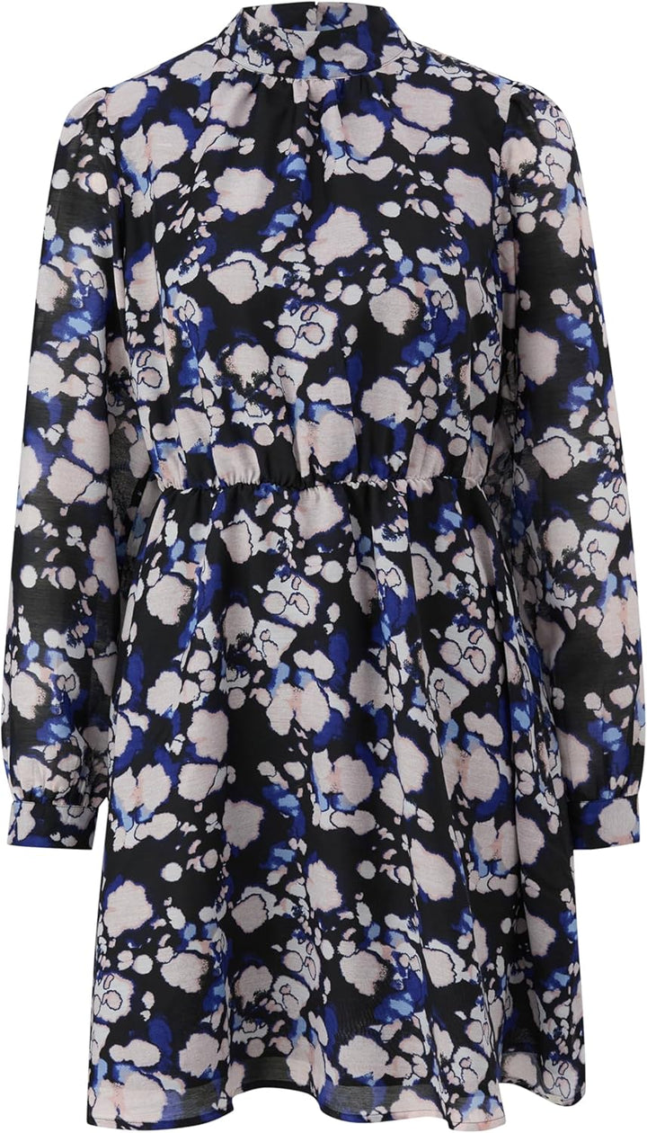 Q/S by s.Oliver Damen Blusenkleid mit Allover Print 38 99a0, 38 99a0