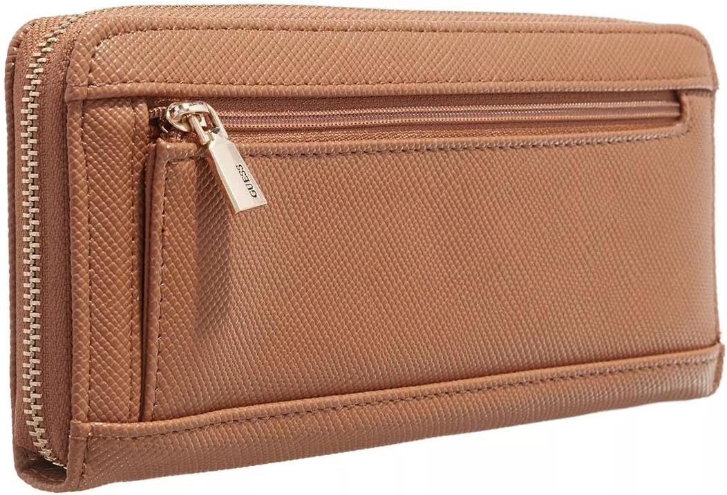 GUESS Portemonnaie mit Zip-Around-Reissverschlu, braun(cognac), Gr. One Size