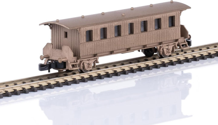 2-achsiger Plattformwagen in Echtbronze