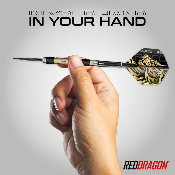 RED DRAGON Golden Eye Dartpfeile 22g, 24g, 26g, 28g, 30g oder 32g Profi Dartpfeile mit Flights und S