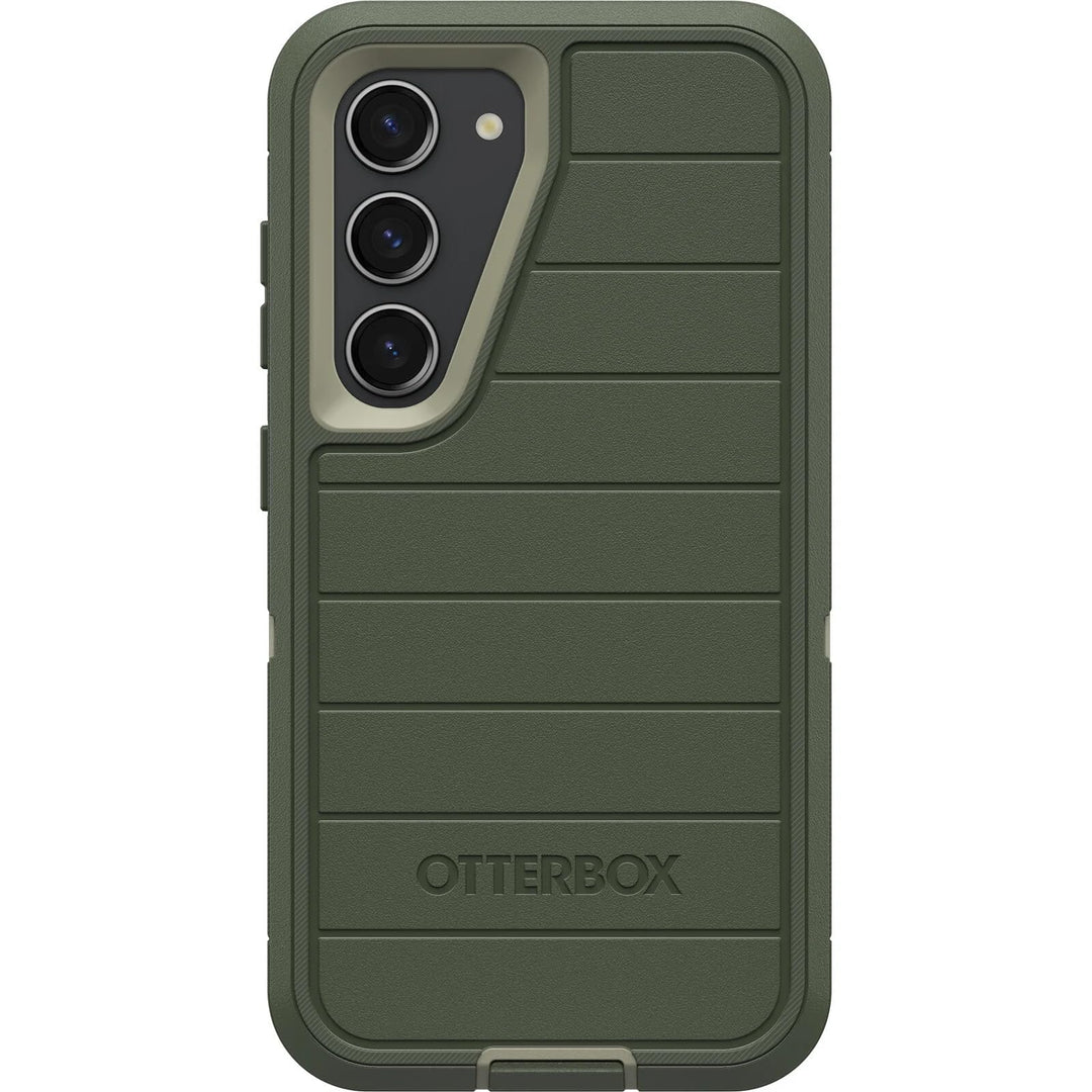 OtterBox Schutzhülle für Galaxy S23 (nur) – Defender Series – Lichen The Trek (Grün), robust und lan