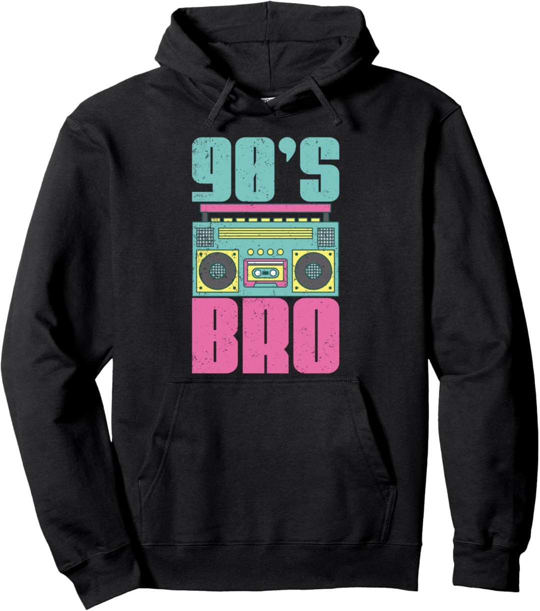 Retro Kostümparty Geschenk Neunziger Musik 1990 Pullover Hoodie