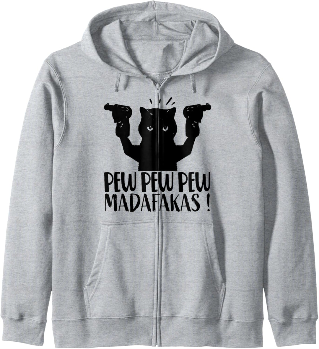 Cat Pew Pew Madafakas Vintage Crazy Cat lustige Katze Kapuzenjacke