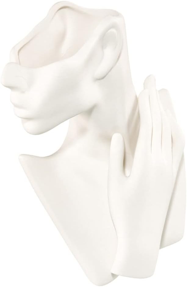 BESPORTBLE 1stk Menschliche Keramikvase Figur Blumentopf Vase Mit Blumenarrangement Moderne Vase Aus